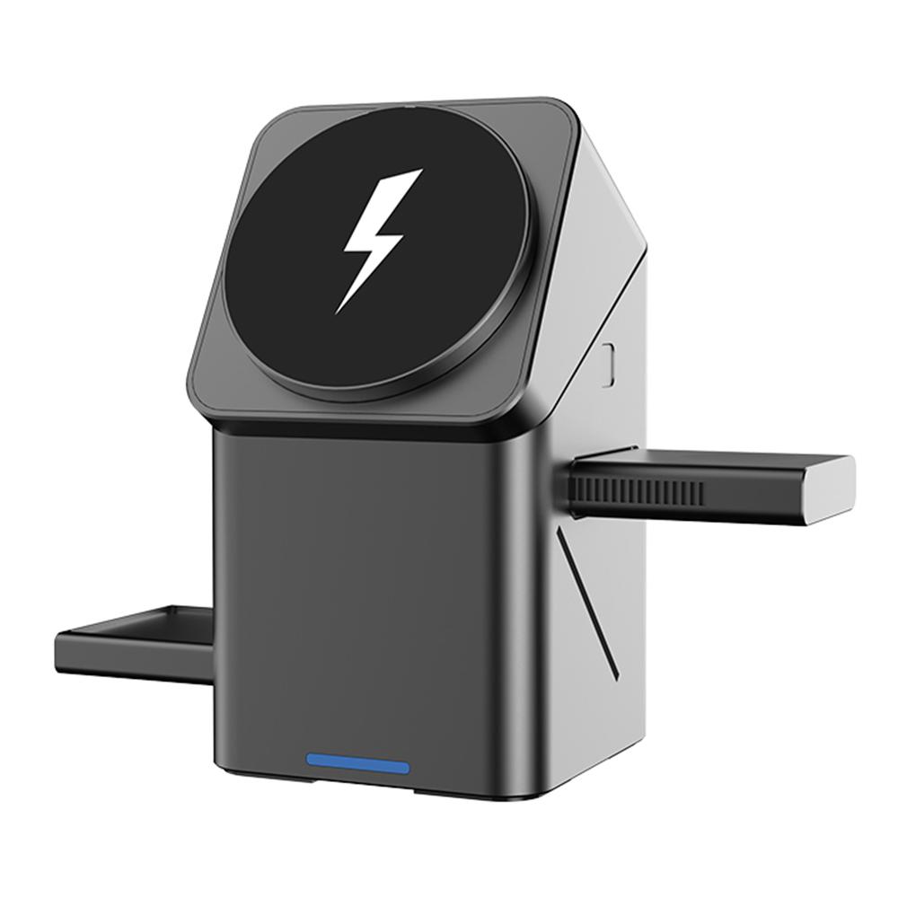 

Y506 3-in-1 Magnetic Wireless Charger Phone Watch Earbuds Square Charging Station