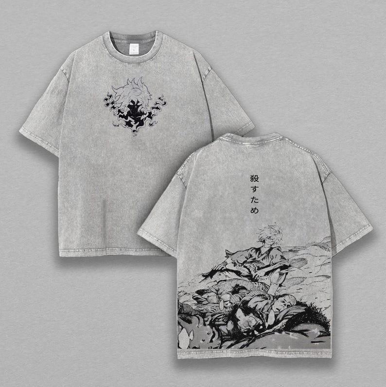 Vintage Gabimaru Hell’s Paradise Shirt, Jigokuraku Anime Tee, Dark Manga Streetw