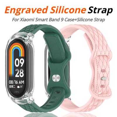 Case+Silicone Strap for Xiaomi Mi Band 10 Sport Rubber Bracelet Wristband Pulseira Correa for Xiaomi Smart Band 10 9 8 NFC Accessories