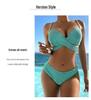 Women's European & American Snake Print Bikini - Sexy Split Swimsuit for Beach Vacation