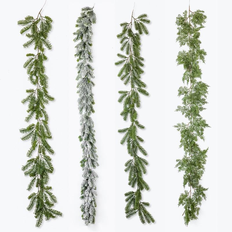 NUCHI PE Leaf Encrypted Christmas Pine Branch DIY Door Decoration