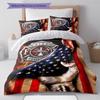 Firefighter Pattern Bedding Quilt Set Quilt Cover Pillowcase Home Decoration Gift (1 * duvet cover + 2 * pillowcase, without core)