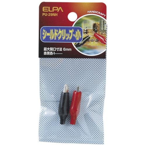 ELPA Shield Clip Wiring Metal Alligator Clip Small Red Black 1 each PU-29NH
