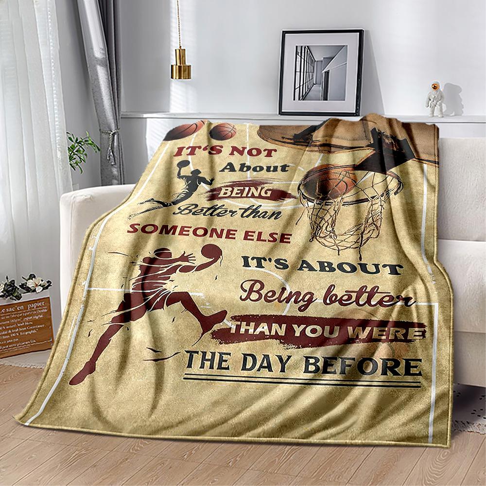 Basketball Faith Strength Blankets are suitable for living rooms, bedrooms, camping, and other places, making them an ideal choice for gifts.