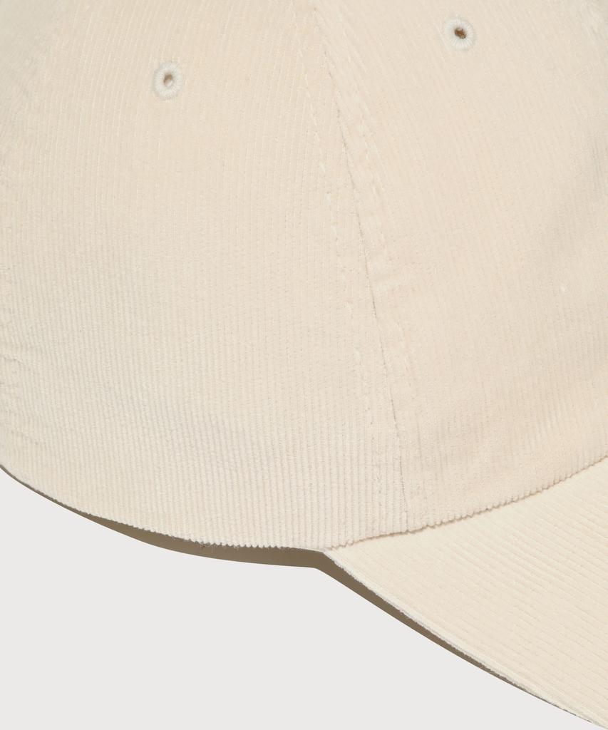 COVERNAT [Cozy Fit] C Logo Applique Corduroy Ball Cap Ivory