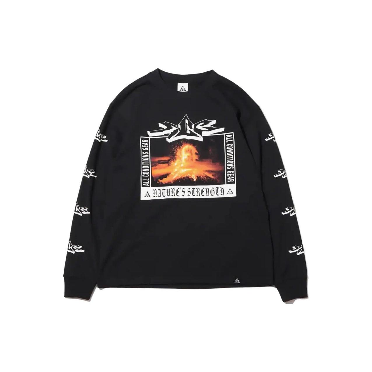 Nike ACG Long-Sleeve Volcano Tee Black Volcano Men s DJ1141-010 XS