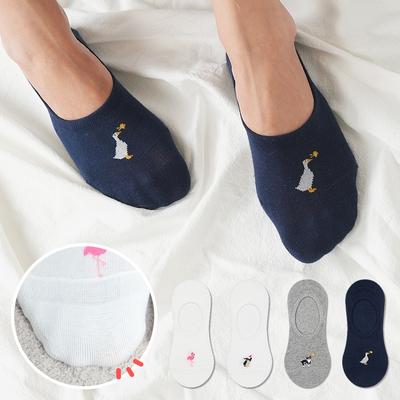 [10 Pairs] Double-Front Reinforced Animals Socks Set Fake Socks Daily Student Uniform Spring/Summer