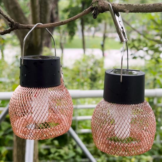 1/4Pcs LED Solar Garden Lights Super Bright Auto Charging Outdoor Waterproof Solar Hanging Lights with Flickering Flame
