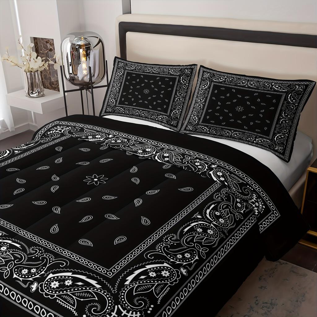 3Pcs Skull Bedding Set Goth Bedding Sets Comforter Skull Comforter Set Rose Comforter Halloween Skull Bed Comforter Cover