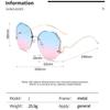 New Frameless Edge-cutting High-end And Personalized Sunglasses With Fashionable Gradient Color Design 1211