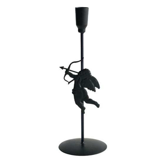 1/3Pcs Iron Art Cupid Candle Holder Vintage Metal Candlestick Home Living Room Wedding Party Taper Candle Stand Table Centerpiece Ornament