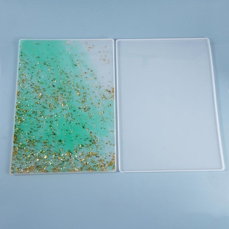 Table Mat Casting Mold Writing Board Silicone Mould DIY Drawing Board Rectangular Mold for Students Epoxy Resin Molds
