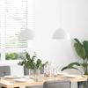 2 Pack Adjustable Pendant Lights E27 White Ø 30 Cm Metal