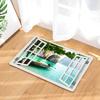 3D Printing Sea Beach Shell landscape Toilet Non-Slip Mat Bath Rugs Toilet Bath Rug Accessories for Bathroom Decor