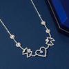 Trendy Butterfly Heart Rhinestone Necklace: Versatile Fashion for Banquets