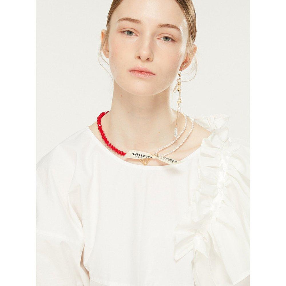 Crystal Red & Pearl Necklace