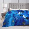 Chinese Style Crane Soft Blankets Students Plush Bedding Throws Novelty Couch Chair Flannel Bedspread Sofa Bed Cover