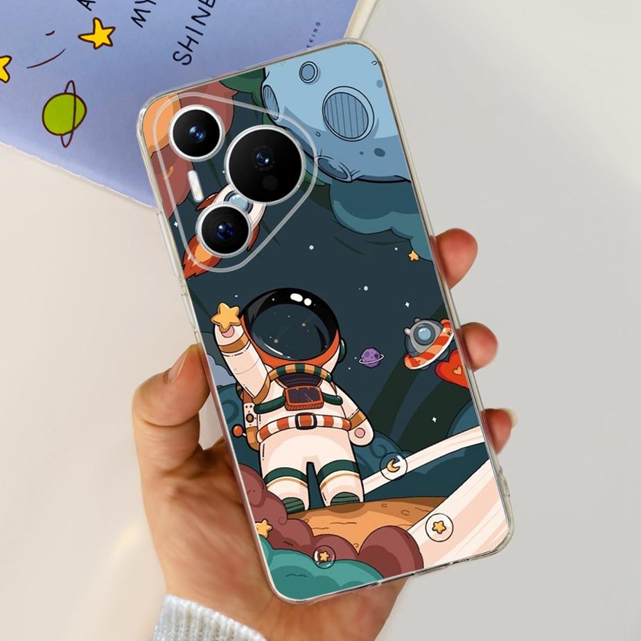 For Huawei Pura 70 Pro Plus Case Stylish Painted Cover Clear Silicone Phone Cases For Huawei Pura 70 Pro Pura70 Pro+ Soft Fundas
