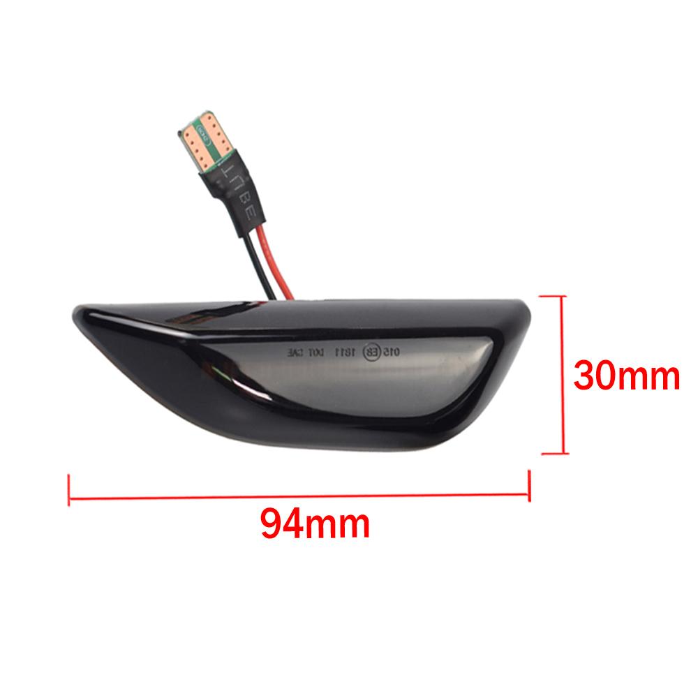 Sequential Flashing LED Turn Signal Side Marker Light Dynamic Blinker For Opel Mokka X Chevrolet Trax Buick Encore 2013-