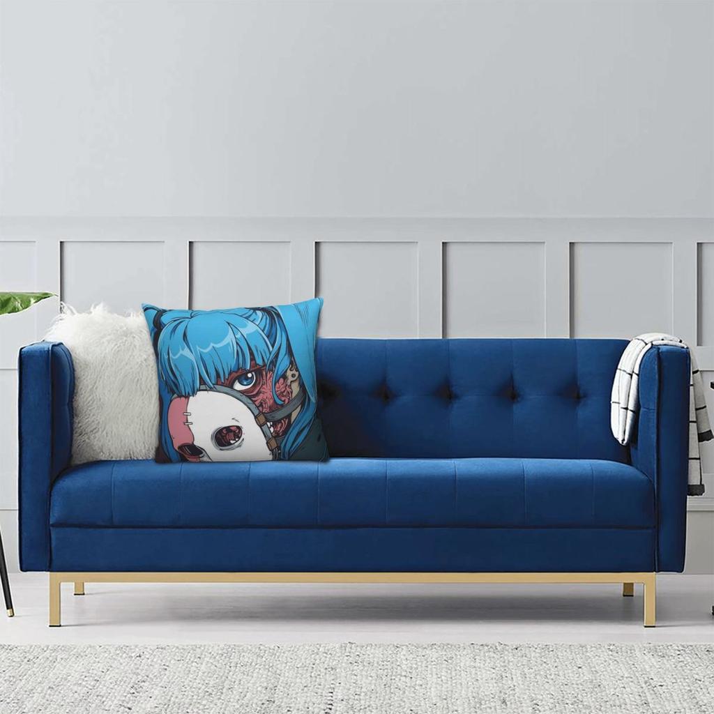 Game Sally Face Terror Adventure Square Pillowcase Pillow Cover Cushion Decor Comfort Throw Pillow for Home Car