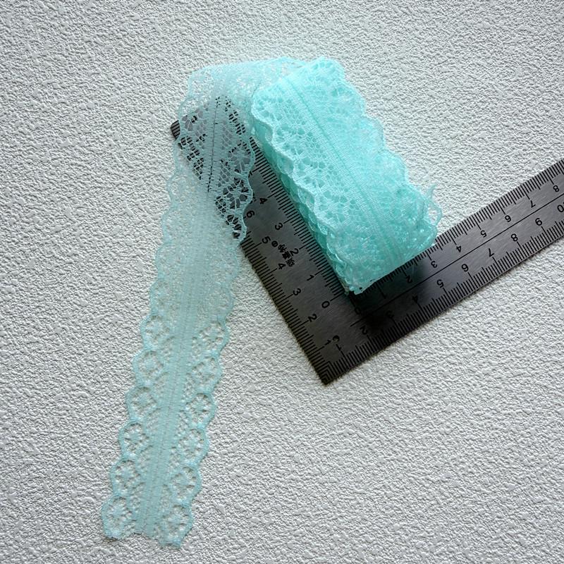 3cm Colorful Lace Trim for DIY Hair Accessories & Bow Knot Decoration - Graduation Brooch & Ribbon Craft J53.