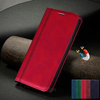For Xiaomi Redmi Note 9S 9 Pro Max Case Fashion Strong Magnetic Leather Wallet Flip Phone Bag Cases For Xiaomi Redmi 9 9A 9C Note9 Soft Silicone Cover