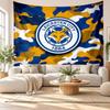 Leicester City Football Wall Tapestry, Soft Fabric Wall Hanging, Decorative Backdrop For Bedroom Home Wall Art