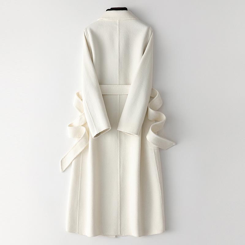 Double-sided Cashmere Coat for Women's Long Autumn and Winter New Loose Woolen Coat for Women