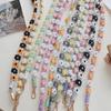 Cotton Mobile Phone Lanyard Daisy Macrame Keychain Hanging Strap Bag Hanging Rope  Bag Accessories