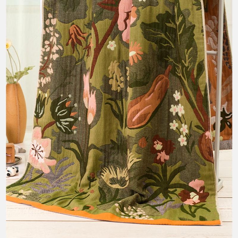 100% Pure Cotton Gauze Bath Towel - Cute Soft and Absorbs Cotton Towel for  Adults and Children,75 X 160cm