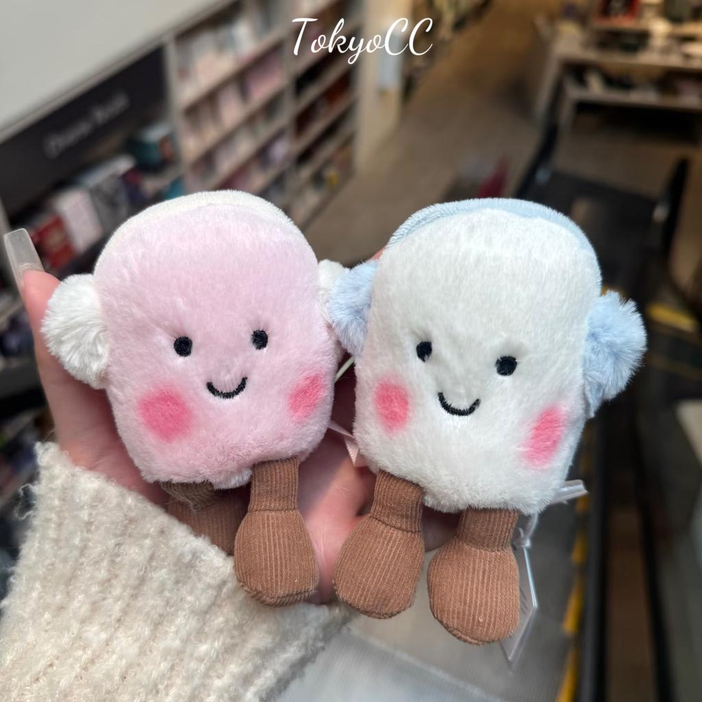 Kawaii Marshmallow Plush Toy Cute Pink Blue Marshmallow Stuffed Doll Couple Plushies Soft Birthday Gifts Girl Home Decor