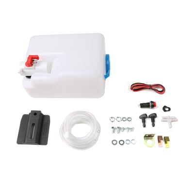 UTV Electric Windshield Wiper Motor Kit Wiper Assembly for Polaris Ranger Honda Washer Reservoir Pump Bottle Jet Wiper DC12V 30W