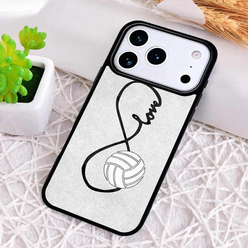 Love Play Volleyball Phone Case for iPhone 17 Air 16 15 11 12 14 13 Pro Max Shockproof Cover