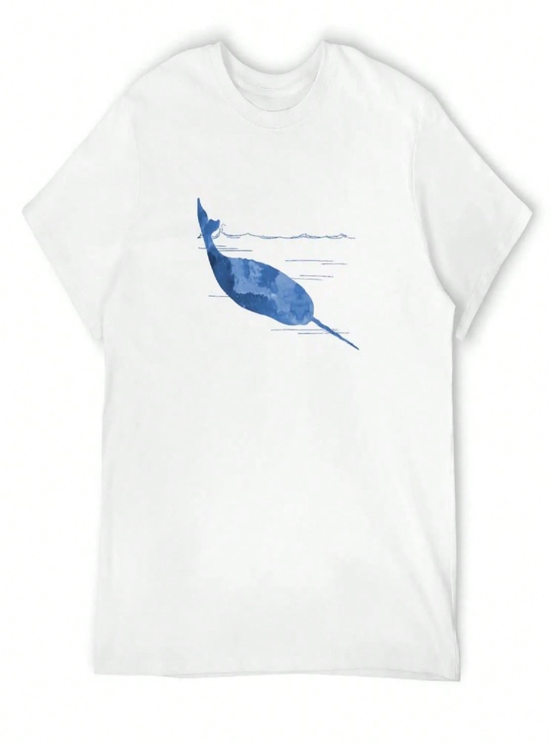 Narwhal T-Shirt Tshirts Personalised Graphic T Shirt Vintage Short Sleeve Tee unisexs Designer T Shirt S разноцветный