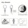 1 pair of fashionable punk Gothic stainless steel earrings and stud earrings is a gift of Gothic street pop hip-hop rock ear jew