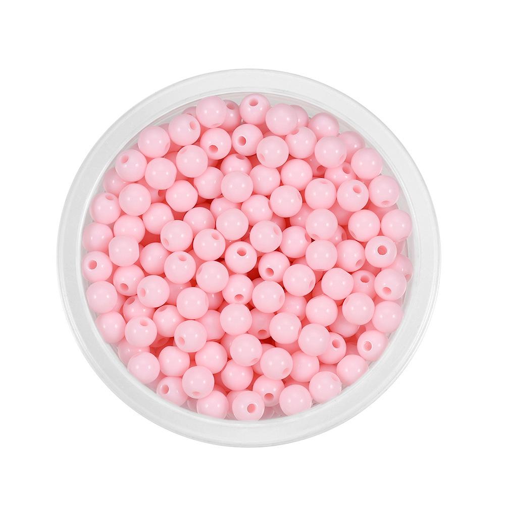Colorful 6mm Acrylic Rice Spacer Beads for DIY Jewelry and Clothing