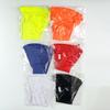 2025 New European & American Solid Color Push-Up Bikini with Transparent Straps - Sexy Women's Swimwear