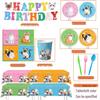Cat-Themed Birthday Party Tableware Set: Disposable Tablecloth, Plates & Cups