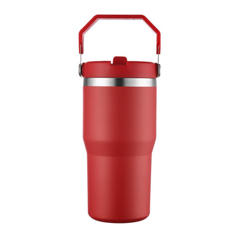 2026 Portable Cup Stainless Steel Car Cup Double Layer Vacuum Thermos Cup Cold Ice Ba Water Cup