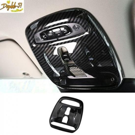 ABS Carbon Fiber Front Reading Lamp Frame Cover Trim Fit For Volvo S60 -