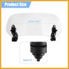 28.5cm Motorcycle Windshield Motorcycle Wind Deflector Clear Lens Adjustable Clip Windshield Extension Universal Fit for Most Motorcycle Scooter