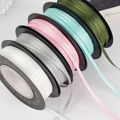 3mm Narrow Satin Ribbon for DIY Bows, Crafts & Packaging