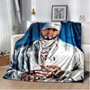 Anuel AA Rapper Hip Hop Singer Blanket Sofa Office Hiking Picnic Super Soft Quilt Fashion Flannel Throws Blanket Birthday Gift