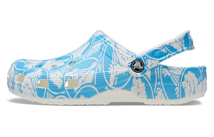 Crocs Classic Duke Print Clogs  Blue White  210003-4OX 38-39