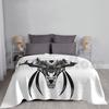 Indian Anubis Blanket Fashion Custom Anubis Dog Deity Death Snake Red Eye Horns Fangs Roar Feather Deer