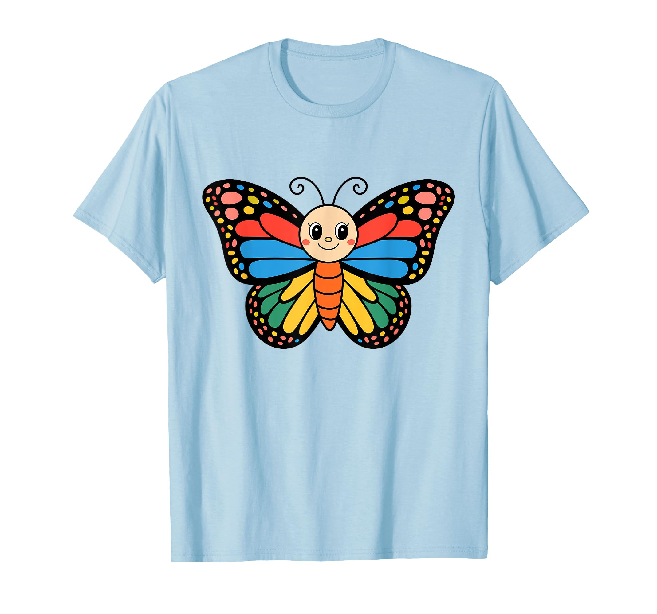 

Colorful butterfly costumes and cute summer clothes butterfly T-shirts синій