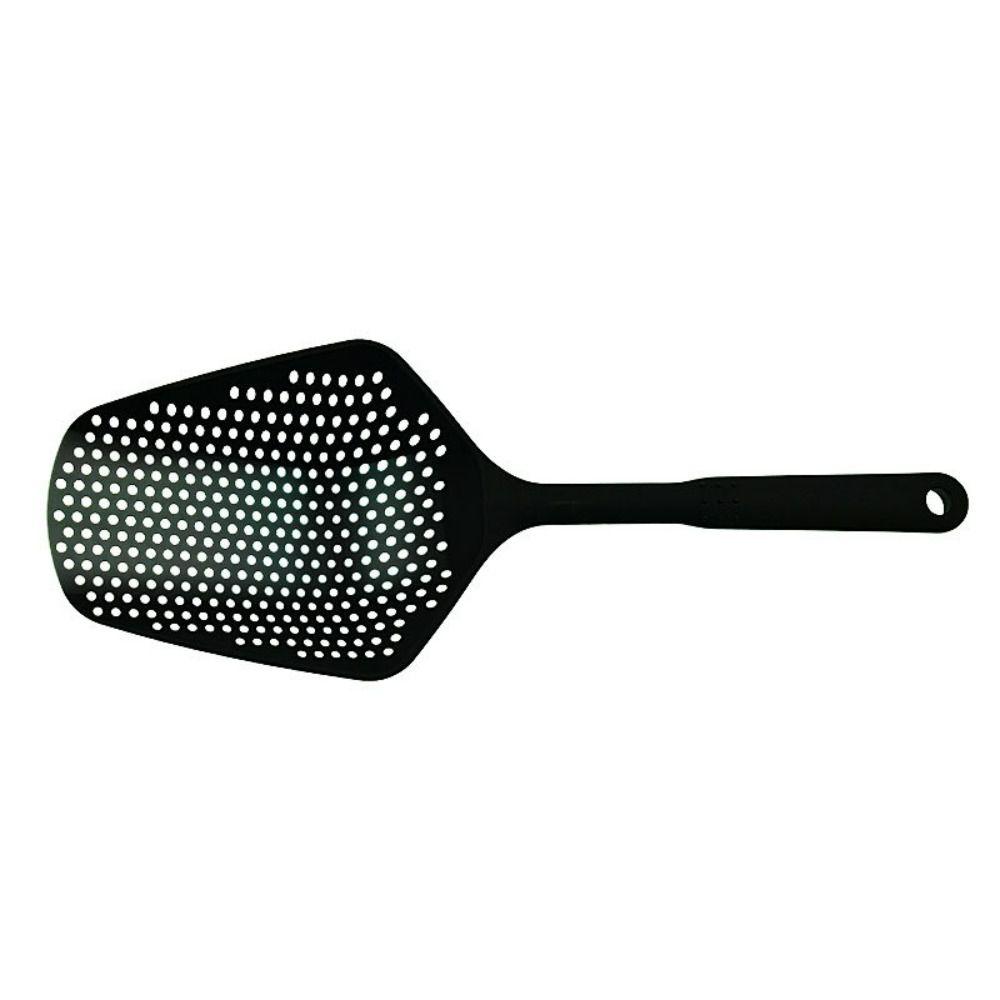 Practical Plastic Strainer Spoon Kitchen Cooking Tool Large Size Mesh Drain Scoop Long Handled Portable Filter Scoop Kitchen Use