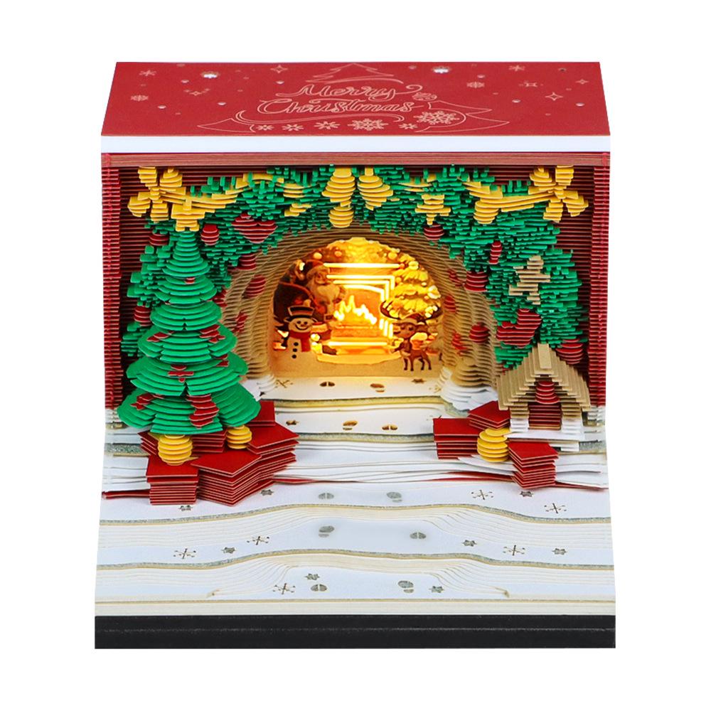 3D Stereoscopic Sticky Note Sculpture 2026 Calendar: Creative Tear-off Convenience Pad and Desktop Ornament