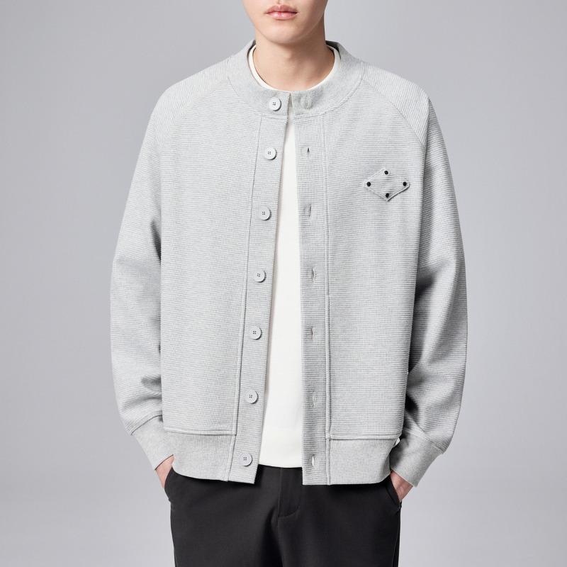 

Весенняя новинка мужская куртка с воротником хенли и рукавами реглан 3XL серый