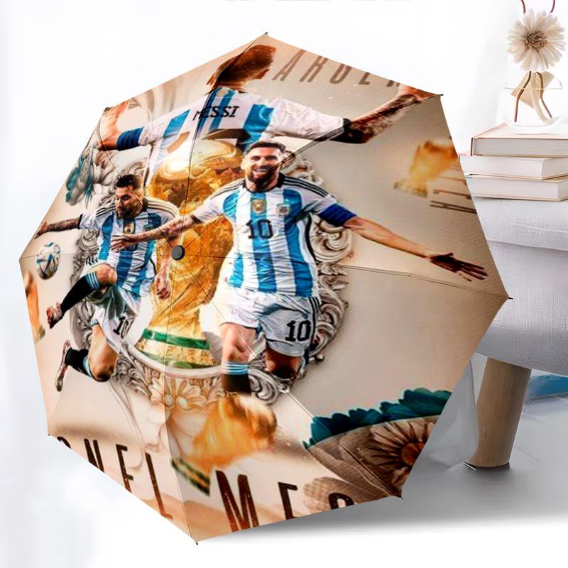 Lionel Messi: Argentina's Football Legend Folding umbrella durable travel outdoor Sun umbrella printing